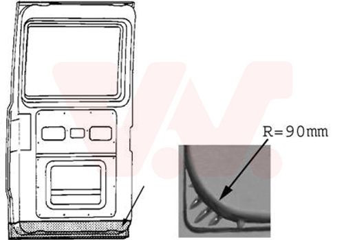 Van wezel hecktür - van, rechts